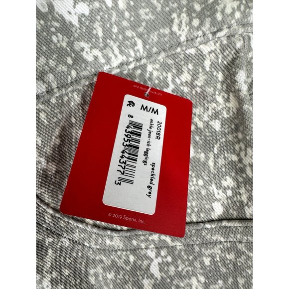 NEW Spanx Ankle Jean-ish Leggings size Medium Grey Speckled - Picture 2 of 7